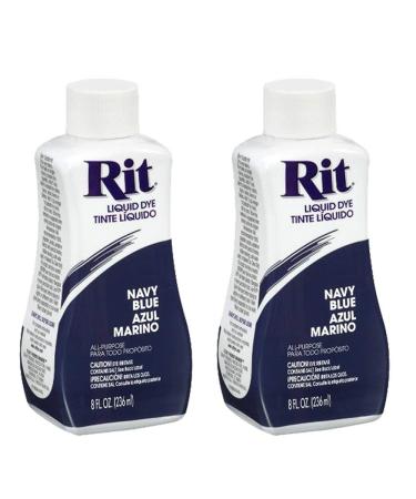 Rit Dye Liquid Fabric Dye - 8 Ounce, Navy - 2 Pack - Buy Online on GoSupps.com