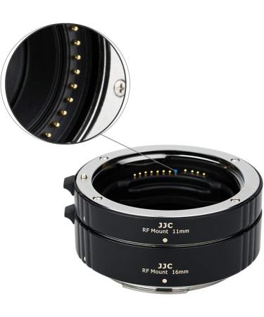 JJC RF Mount Auto Focus Macro Extension Tube Ring Set for Canon EOS R / R3 / R5 / R6 / Mark II / R6 / R7 / R8 / R10 / R50 / RP Mirrorless Cameras - Ideal for Canon RF Mount Lenses, Perfect for Macro Photography - Buy Online on GoSupps.com