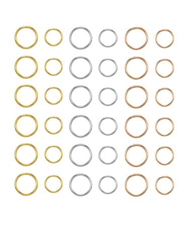 Natuce 180pcs Hair Rings - Braid Clips & Charms for DIY Hairstyles | Punk & Hip-Hop Hair Accessories in 3 Colors & 2 Sizes - Buy Online on GoSupps.com