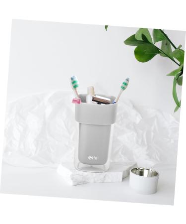 Zerodeko Unbreakable Travel Toothbrush Mug Grey Toothbrush Cup & Organizer for Travel - 1 Count - Buy Online on GoSupps.com