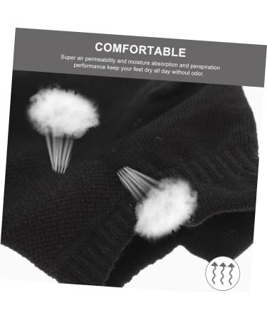 minkissy 4 Pairs Combed Cotton Socks Running Socks All Season Stocking Low-cut Liner Socks Low-cut Liners Socks Unisex Stockings Unisex Socks Breathable Sports Stockings Summer Socks Black Grey 21x5x0.3cm - Buy Online on GoSupps.com