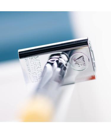 Mercury Adjustable Razor Plane 510C - Classic Chrome Two-Part Design for Wet Shaving Zinc Die Cast & Brass Handle Made in Germany - Buy Online on GoSupps.com