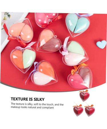 minkissy 3 Boxes Heart-shaped Makeup Sponge Cleaning Brush Cream Paint Tool Makeup Applicator Sponge Blending Sponge Blending Puff Girls Peach Heart Powder Hydrophilic Polyurethane Travel - Buy Online on GoSupps.com
