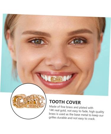 LIFKOME Scorpion Single Brace Masculine Decor - Golden Hip Hop Dentures for Men | Halloween Funny Party Teeth Cover - Buy Online on GoSupps.com