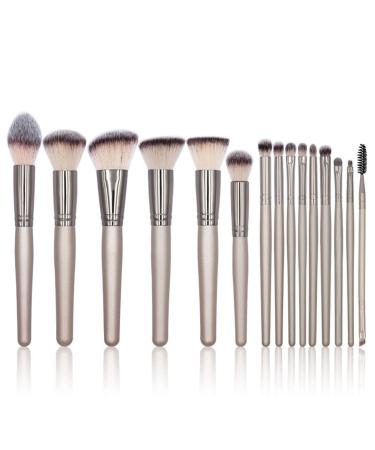 15 Makeup Brush Set Full Set Of Loose Powder Brush Flat Foundation Brush Eye Shadow Set Brush Beauty Tools