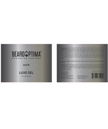 Luxe Gel for All Hair Types | Men's Water-Based Hair Styling | Firm Hold & Glossy Finish | 6 FL/200 ML | International Shipping - Buy Online on GoSupps.com