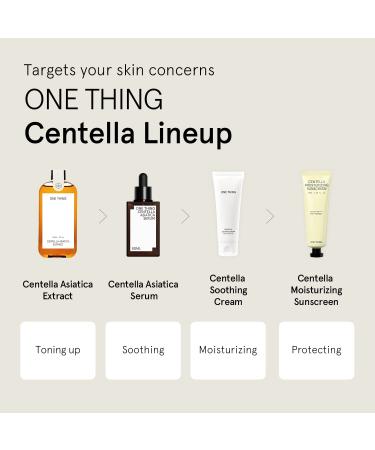 ONE THING Centella Moisturizing Sunscreen | CICA Soothing & Hydrating UV Protection | Reef-Friendly Mineral Cream for Sensitive Skin | Korean Skincare 1.69 Fl Oz - Buy Online on GoSupps.com