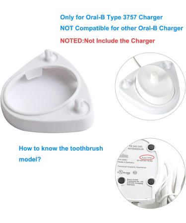 Electric Toothbrush Head Holder/Charger Stand for Oral-B + 4 Round Head Covers - Buy Online on GoSupps.com