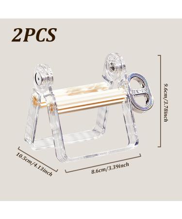 Toothpaste Squeezer Roller 2Pcs Plastic Toothpaste Tube Squeezer Toothpaste Dispenser Toothpaste Tube Squeezer with Rotatable Handle Toothpaste Seat Holder Stand Puts an End to Waste - Buy Online on GoSupps.com