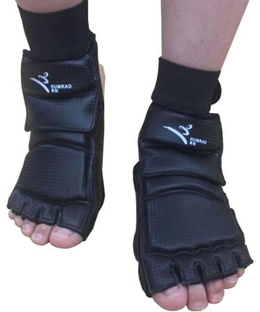 Wonzone Taekwondo Training Boxing Foot Gear Martial Arts Protector Sparring Gear Muay Thai Kung Fu Tae Kwon Do Feet Protector TKD Foot Gear Support for Men Women Kids Black Medium - Buy Online on GoSupps.com