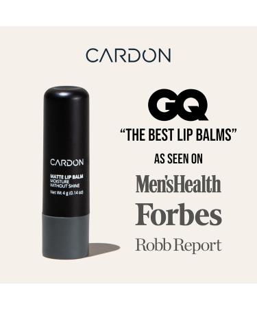 Cardon Lip Balm for Men - Matte Finish Anti-Shine - Deeply Hydrating Lip Moisturizer for Dry Chapped Lips that Smooth and Soothes with Korean Formulation - 4 Pack - Buy Online on GoSupps.com
