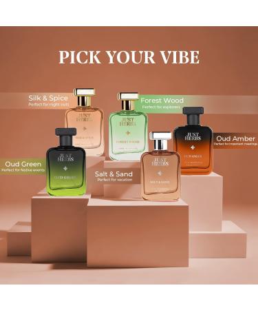 CREATION KRIVA Just Herbs Intense Oud Amber EDP Perfume for Men Long Lasting Fragrance - 50 ml - Buy Online on GoSupps.com