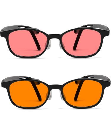 Kids FL-41 Rose & FL-60 Brown Migraine Glasses | Reduce Light Sensitivity & Protect Eyes from Fluorescent & LED Light - Adjustable for Comfort - Buy Online on GoSupps.com