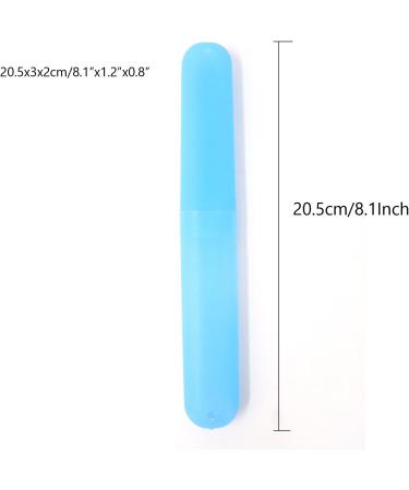 Honbay 7PCS Plastic Dust-Proof Toothbrush Case Holder for Daily and Travel Use with 5 Gifted Toothbrush Head Covers - Random Colors - Buy Online on GoSupps.com