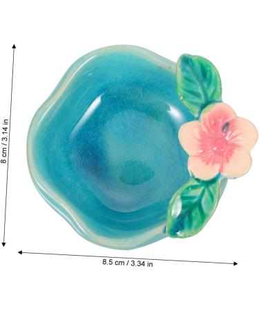 Solustre 3PK Aromatherapy Bowl Tealight Diffuser - Japanese Ceramic Essential Oil Shells | Blue 8.5x8cm - Perfect for Home & Spa - Buy Online on GoSupps.com