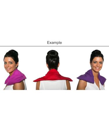 Organic Spelt Pillow 20x50cm - Large 3-Chamber Heat Pillow | Eco-Friendly Grain Pillow | Hearts-Red Design - Buy Online on GoSupps.com