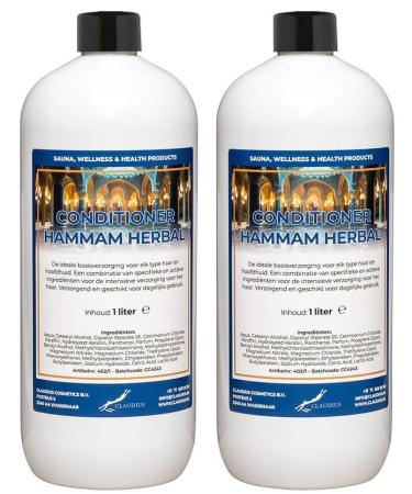 Claudius Herbal Hammam Air Conditioner 1 liter with cap - Pack of 2