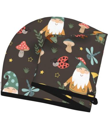 Soft Super Absorbent Gnome Insect Frog Microfiber Hair Towel Wrap for Women - Quick Dry Coral Velvet Cap for Long Curly & Thick Hair - Buy Online on GoSupps.com