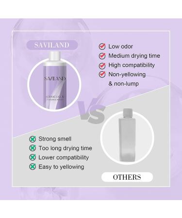 Saviland 6 oz Acrylic Liquid for Nail Extension & Carving - Low Odor, Non-Yellowing Formula for DIY Nail Salon Use - Buy Online on GoSupps.com