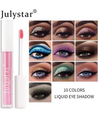 Julystar Polarized liquid eye shadow cosmetics shimmering monochromatic eye shadow cosmetics (04#) - Buy Online on GoSupps.com