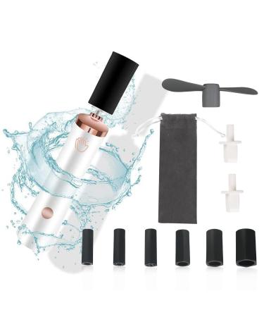 Glue Shaker for Eyelash Extensions  Eenten Nail Lacquer Shaker with 2 Connectors and 6 Sizes of Caliber Portable Electric Lash Glue Shaker Liquid Mixer Nail Polish Shaker for Eyelash Glue Ink white