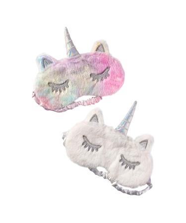 TOP TRENZ Unicorn Sleep Masks - 2 Pack