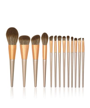 Premium 13-Piece Makeup Brush Set for Perfect Application | Large Loose Powder & Highlighting Brushes | International Shipping Available - Buy Online on GoSupps.com