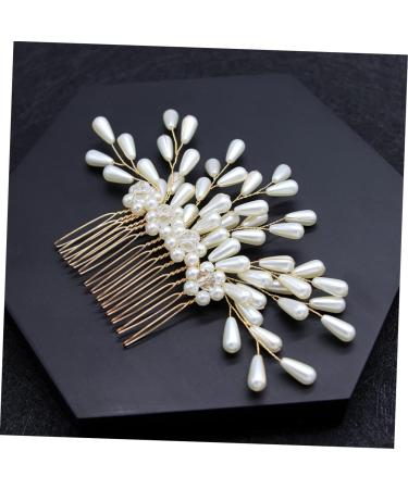 Angoily Bride Headpieces for Wedding Side Hair Comb Hair Claw Clips for Women Goody Hair Clips for Women Hair Combs for Women Crystal Hair Comb Tiara Pearl Accessories Miss - Buy Online on GoSupps.com
