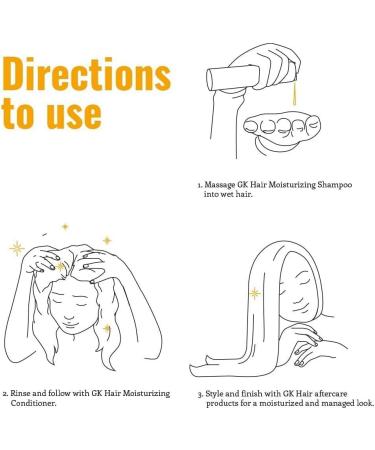  GK HAIR GK Hair Global Keratin Shampoo and Moisturizing Conditioner 300ml ThermalStyleHer 100ml Heat and Frizz Protection - Buy Online on GoSupps.com