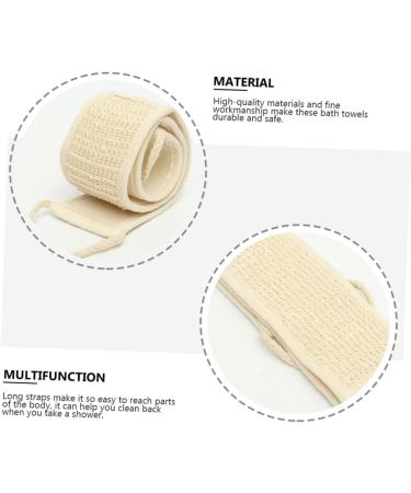 10pcs Exfoliating Bath Towels & Loofahs - Back Scrubber Set - Beige Shower Accessories - Buy Online on GoSupps.com