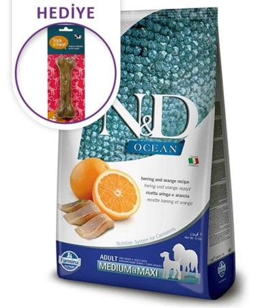 N&D Ocean Dog Herring and Orange Adult Medium & Maxi 12KG - Buy Online on GoSupps.com