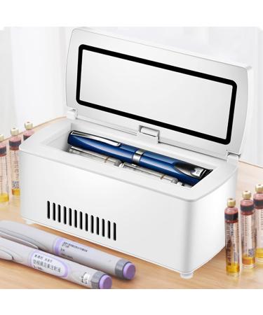 Portable Mini Insulin Refrigerated Box Car Insulin Refrigerator  2-8  Constant Temperaturedrug Refrigerator Large Capacity and Led Screen Display Is the Best Gift for Diabetic Patients 1Battery
