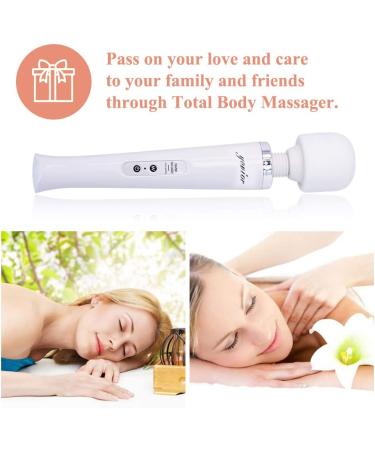 YEVIOR Cordless Personal Wand Electric Massager - 10 Powerful Pulse Settings - Rechargeable Handheld Back Massager for Deep Muscle Pain Relief - Buy Online on GoSupps.com