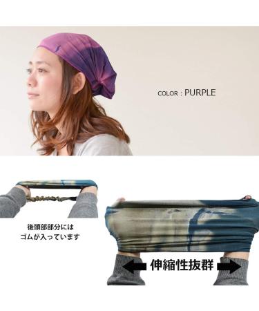 Buy CHARM Ladies Headband Bandana - Hand Dyed Japanese Hair Marble Purple | Stylish & Unique Hair Accessories - Buy Online on GoSupps.com