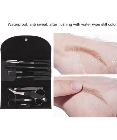 Premium Stainless Steel Eyebrow Grooming Kit | Trimming Tools with Storage Bag for Men & Women - Perfect for Flawless Brows - Buy Online on GoSupps.com