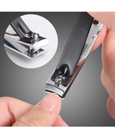 3-Piece Stainless Steel Nail Clipper Set in Gift Box | Professional Nail Clippers for Men & Children (Black) - Perfect for Fingernails & Toenails - Buy Online on GoSupps.com