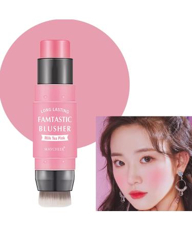 Creamy Blush Stick Buildable & Blendable Finish Luxurious Adds Shimmer Easy To Use On The Go Easy To Use Blends Effortlessly Cream Blush Makeup for All Skin Tones (A) - Buy Online on GoSupps.com