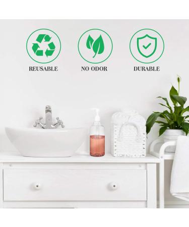 Topbathy 8-Pack Refillable Pump Dispenser Bottles for Hand Gel Shampoo Lotion & Cleaning Liquids - 500ml Kitchen & Bathroom Solutions - Buy Online on GoSupps.com