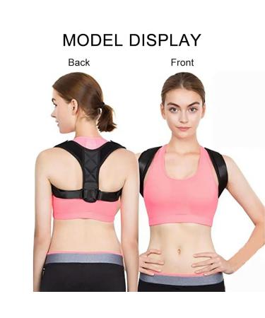 Adjustable Back Brace Support Invisible Shoulder Posture Corrector Spine Neck Health Correction Belt Home Office Unisex Black XL - Buy Online on GoSupps.com