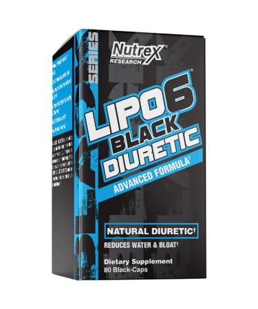 Nutrex Research LIPO-6 Black Diuretic 80 Black-Caps
