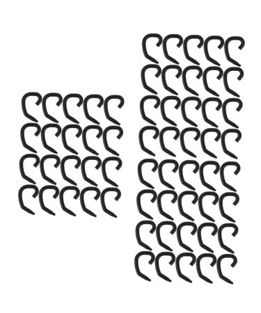 BESPORNBLE 60 STK headphone hangers clothes rack ear covers for headphones for ear protection masks hanging hanging for ear protection masks with extension buckles
