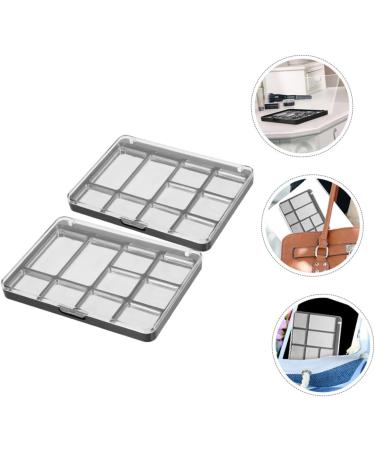 SOIMISS Palette M tallique pour Fard Paupi res Vide Magn tique 2 Pi ces 10 Compartiments avec Couvercle Transparent pour Maquillage Professionnel et Usage Quotidien - Buy Online on GoSupps.com