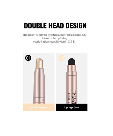 Matte Nude Eyeshadow Stick | Long Lasting & Quick-Drying Smoky Eye Makeup - Double Head H03 M03 - Buy Online on GoSupps.com