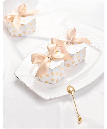 Candy Box Chocolate Packaging Polka Dot Design Ribbon Candy Wedding Party Decoration Supplies Packaging Box (Gift Bag Size : 100pcs Size : 6 x 8 cm) (Color : 10.5 X 5.5 Cm Size : 100pcs) - Buy Online on GoSupps.com