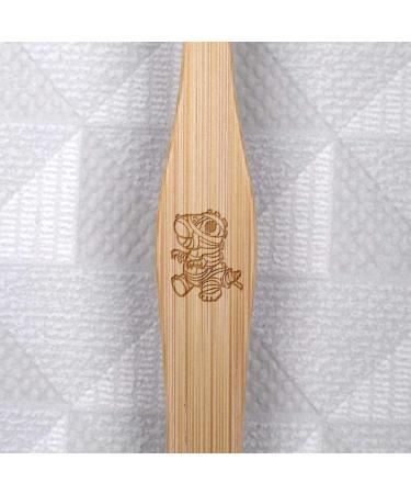 Azeeda 'Mama Dinosaur' Bamboo Toothbrush - Eco-Friendly & Sustainable Dental Care | International Shipping - Buy Online on GoSupps.com
