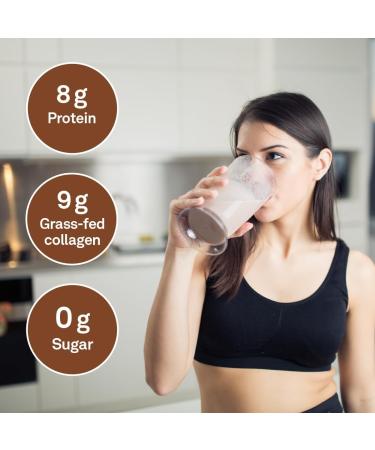 Organika Peppermint Chocolate Enhanced Collagen Powder- Healthy Skin Hair Nails Joints Antioxidants Natural Peppermint and Chocolate Flavour- 252g Brown 1 Dark Chocolate Chip Mint 252 g (Pack of 1) - Buy Online on GoSupps.com