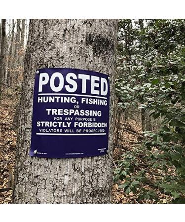 Minuteman No Trespassing No Hunting No Fishing Vinyl Signs on a Roll - 50 Count Purple - Buy Online on GoSupps.com