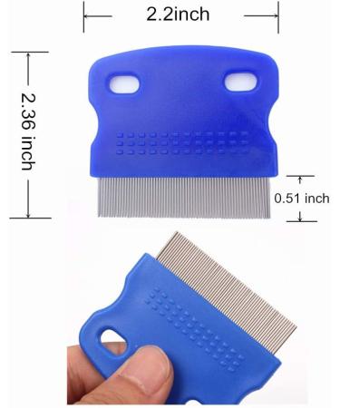 2 Pcs Cat & Dog Grooming Combs | Tear Stain Remover for Pets | Removes Crust, Loose Hair, & Eye Stains | Random Color - Buy Online on GoSupps.com