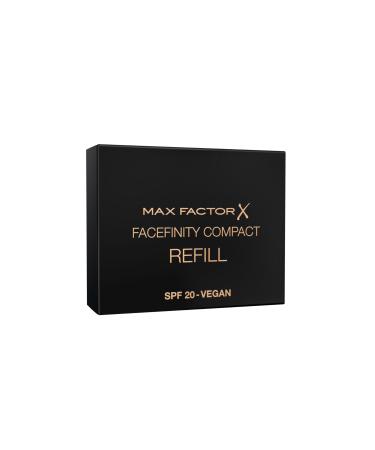 Max Factor Facefinity COMPACT Porcelain 031 Warm Foundation Refill for a Matte Finish with Up to 24 Hour Wear, Vegan