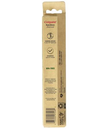 Shop Colgate Bamboo Charcoal Toothbrush - Soft Bristles for Superior Clean | International Shipping Available - Buy Online on GoSupps.com